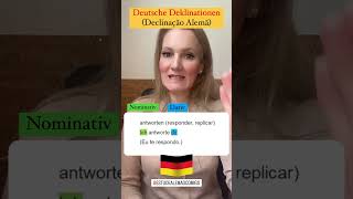 🇩🇪Deutsche Deklination🇩🇪 estudealemãocomigo cursodealemão deutschkurs aprenderalemão [upl. by Lamarre]