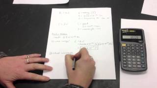 Energy Frequency and Wavelength Calculations Tutorial [upl. by Adnof]