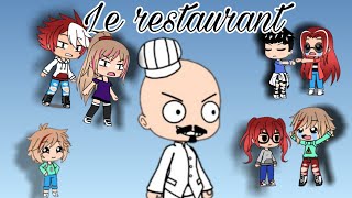 Le restaurant  Gacha life mini movie  Famille nombreuse Nino studio [upl. by Ahsia30]