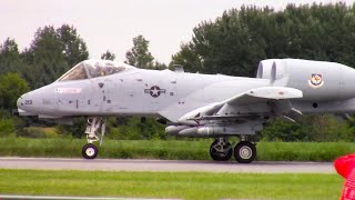 NICE A10C TRAINING LOADOUTS AT AIRSHOW LONDON 2023  USAF 104th amp 107 FS SEPT 892023 [upl. by Torres]