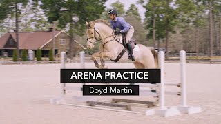 Arena Practice with Boyd Martin [upl. by Ahsimek]