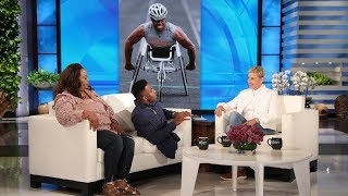 Ellen Meets an Inspiring College Wrestler and His Mom [upl. by Akemot]