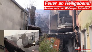 FEUER IN ALTSTADT RICHTET MASSIVEN SCHADEN AN Großeinsatz an Heiligabend in Recklinghausen [upl. by Herod181]