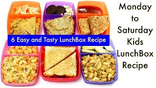 ६ दिन बनाए ६ तरीके के टिफ़िन बच्चो के लिए  6 Lunch Box Recipes for Kids  KabitasKitchen [upl. by Lenra]