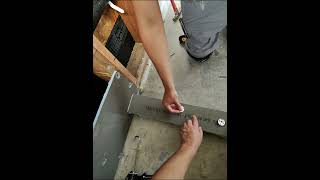 Building a waterproof shower curb with Wedi tileinstallation tileinstallerpov raybanmeta [upl. by Elocn595]