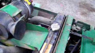 RANSOMES 350D Reel Mower Kubota V1702 engine idling [upl. by Shwalb719]