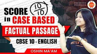 3 Secret Hacks to Score 100 in Case Based Factual Passage  Class 10 English  CBSE Board Exam 2024 [upl. by Fiertz790]