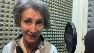 Christine Mackie talking about her experience of narrating the Widdershins audiobook [upl. by Phelips]