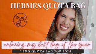 2nd Hermes Quota Bag Unboxing of 2024 This might be my new holy grail bag [upl. by Nesmat]