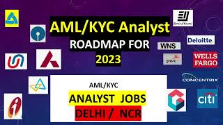 AML amp KYC Fraud Analyst  Nodia Delhi NCR AMLKYC JOBS Roadmap for 2023Jobs [upl. by Folly]