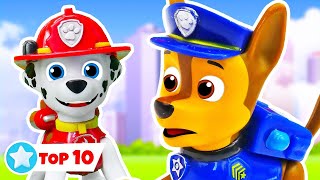 TOP10 2023 des aventures de la Pat Patrouille 🐶Vidéos avec jouets pour enfants [upl. by Dlared667]