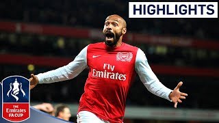 Henry scores on Arsenal return against Leeds  Arsenal vs Leeds  FA Cup Third Round 2012 [upl. by Erlewine]