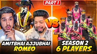 Ajjubhai Amitbhai amp Romeo Vs 6 Season 2 Hip Hop Bundle Players😱 Who Will Win Part 1😍 Free Fire [upl. by Jorry]