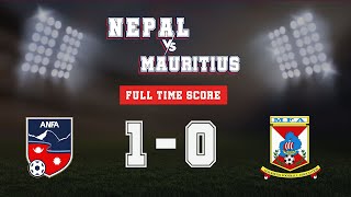 Nepal Vs Mauritius  Highlights  Second Friendly Match 2022 [upl. by Slerahc244]