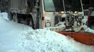 Snow Plows  Queens  December 27 2010 [upl. by Novoj]