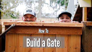 Building an AntiSag SteelWood Gate  How To [upl. by Carmel]