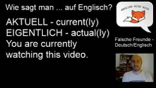 Falsche Freunde Englisch Deutsch [upl. by Zarger]