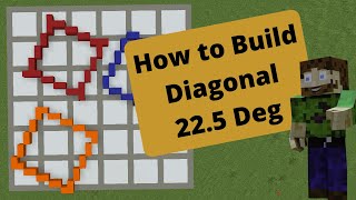 How to build Diagonal in Minecraft  2 Diagonal with Roof Designs [upl. by Nolyaw]