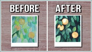 Improve Your Watercolor Paintings With This Simple Watercolor Technique【 Negative Painting 】 [upl. by Kielty925]