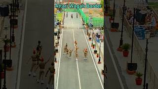 The Wagah Border Parade 😱 A Display of Military Precision wagahborder attari wagah bsfindia [upl. by Haidabo]