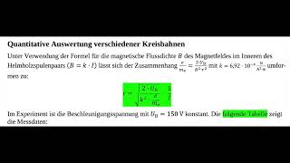 Graphische Auswertung aller Messdaten in Physik zur Bestimmung der spezifischen Elementarladung [upl. by Auoz]