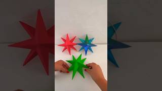 DIY Tuto déco de Noël facile et féerique ✨ Étoile de Noël en papier qui transforme ton sapin 🎄⭐✨ [upl. by Enej795]