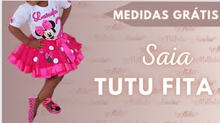 DIY Saia de tule c fita barra na máquina 2  Nathália Armelin [upl. by Norraj]