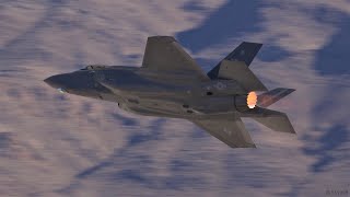 1 minute of The F35A turning amp burning [upl. by Gnilrad721]