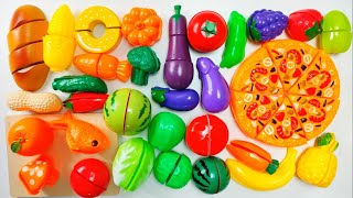 Satisfying Video  Cutting Fruits and Vegetables ASMR  Fruit Sensory  Squishy amp Pop it [upl. by Brenn752]