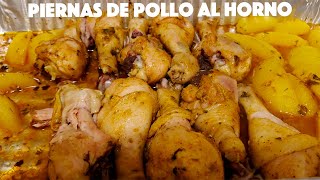 Piernas de Pollo al Horno Ricas y Deliciosas [upl. by Annahsat67]