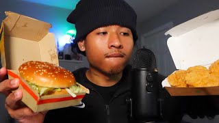 ASMR BEST MCDONALDS MUKBANG [upl. by Einnim]