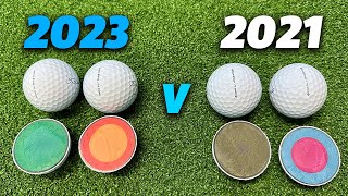 Titleist Pro V1 amp Pro V1x Golf Ball Test 2023 vs 2021 [upl. by Earezed190]