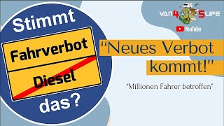 „Dieselverbot kommt – Millionen Fahrer betroffen“ – Was ist dran Diesel Fahrverbot Camping [upl. by Lerat805]