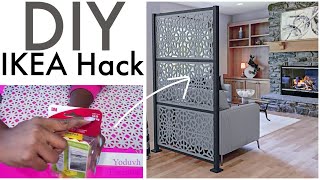 NEW Renter Friendly IKEA HACK ROOM DIVIDERS USING THIS SIMPLE ITEM [upl. by Lekcim]