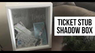 Ticket Stub Shadow Box  How to Make  Quick Project [upl. by Delacourt]