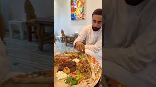 ethiopianfood habeshafood food habesha eritreanfood foodie ebs ebstv restaurant [upl. by Eiznek]