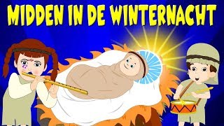 Nederlandse Kerstliedjes  Midden in de winternacht etc  Kinderliedjes [upl. by Jacklin]