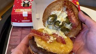 Whats Inside McDonalds Germanys Christmas Burger [upl. by Nanreit221]