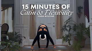 15 MIN Full Body Yoga for Flexibility amp Relaxation   A Jazzy Playlist [upl. by Lenci821]