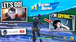 I met a STREAMER who CRIED after I CARRIED HIM in Fortnite i added him [upl. by Elynad]