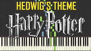 Hedwigs Theme Short Ver  Harry Potter Synthesia Piano Tutorial [upl. by Conlin882]