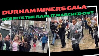 DURHAM MINER’S GALA Banners Brass and Rain  durham miners gala brass history industry uk [upl. by Harac]