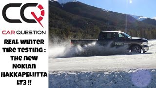 Real winter tire testing Nokian HAKKAPELIITTA LT3  Studded work truck tires [upl. by Noiram]