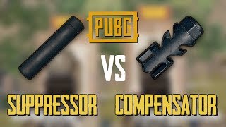 SUPPRESSOR vs COMPENSATOR PUBG MOBILE TEST [upl. by Chi]