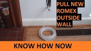 Replace Old Wiring in House With Romex  Outside Wall [upl. by Plotkin855]