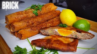 RECETTE BRICK ou BOUREK VIANDE HACHEE ET OEUF  ANNABI STYLE [upl. by Sussman]