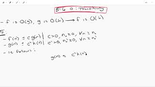 Big O Transitivity [upl. by Cleodal]