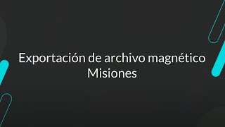 How To  MP  SIGAFIS  Archivo magnetico Misiones TOTVSBackofficeMILinhaProtheus [upl. by Deer]