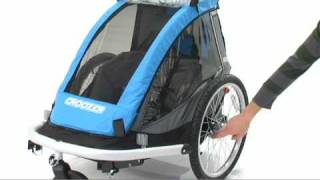 Croozer 737  Single 3 in 1 child carrier Stroll jog and bike trailer [upl. by Roban]