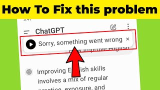 sorry something went wrong in ChatGPT Read aloud problem [upl. by Weismann90]